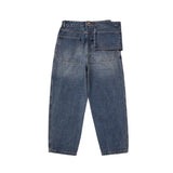 Unisex Jeans Retro Washed Loose Straight Jeans