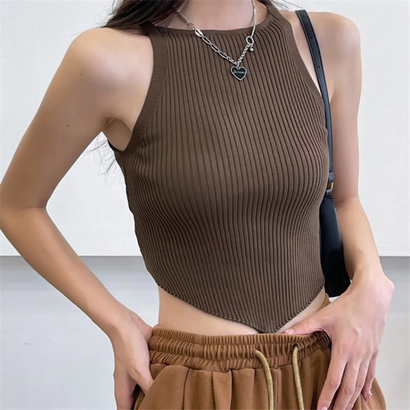 Women Camisole Summer Thread Knitted Sling