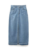 Women Skirt Spring Vintage Denim Skirt Skirt