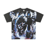Men's t-shirt with rhinestone print, 100% cotton print