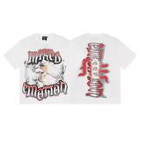 Mixed emotion men's t-shirt - short sleeve, rhinestone print, 100% cotton