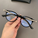 CHH Chrome Hearts Glasses Vintage Large Frame Versatile Myopia Glasses Frame