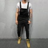 Men Pant Loose-Fitting Overalls Men's Pants Retro Men's Overalls