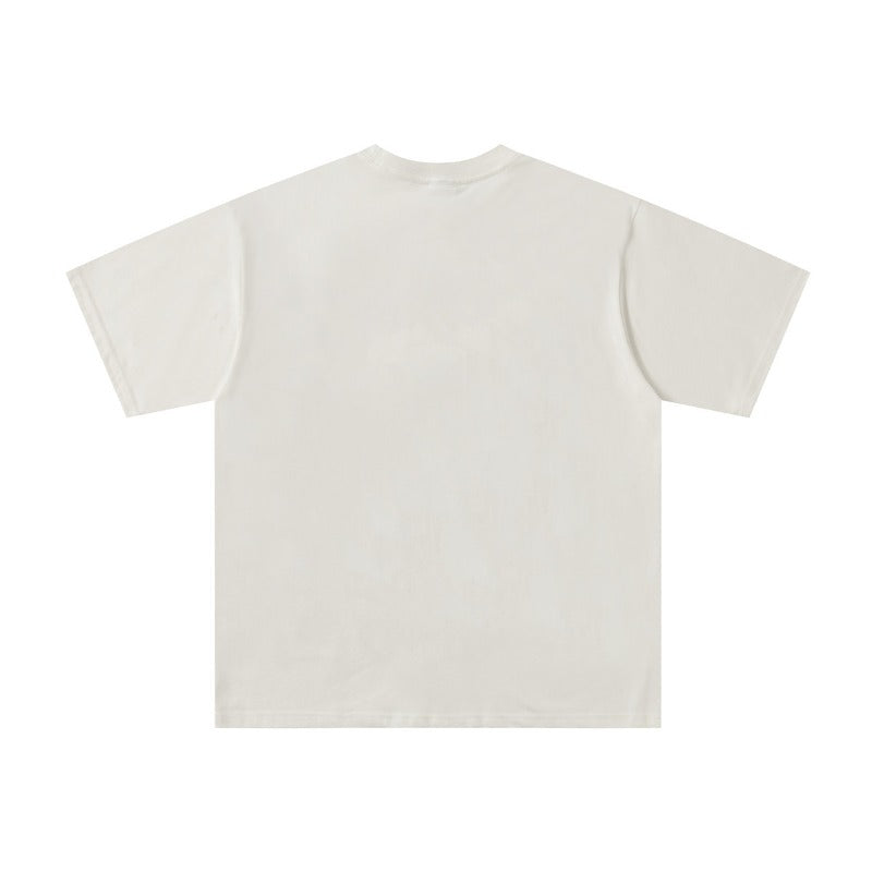 Men's t-shirt with rhinestone print, 100% cotton print
