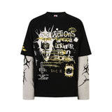 Unisex long-sleeved shirt autumretro punk