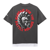 Rough play american direct injection street printing hot diamond pure cotton t-shirt g