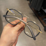CHH Chrome Hearts Glasses Pure Titanium Large Frame Toad Mirror Myopia Glasses Frame
