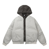 Unisex Down Jacket Winter Thickened Hooded Padded Jacket