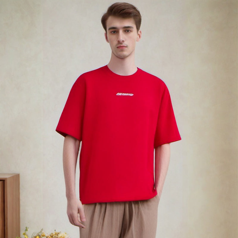 Men's T-shirt Printed Short-Sleeved T-shirt Men's and Women's Loose