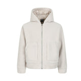 Unisex Down Jacket Winter Lamb Fleece Hooded Jacket