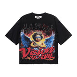 Bkys hotfix rhinestone european and american hip-hop print 100% cotton t-shirt