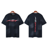 Men's t-shirt with rhinestone print, 100% cotton print