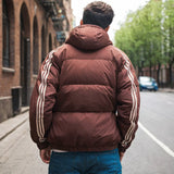 Men Jacket Retro Workwear Cotton-Padded Coat Men's Winter Loose