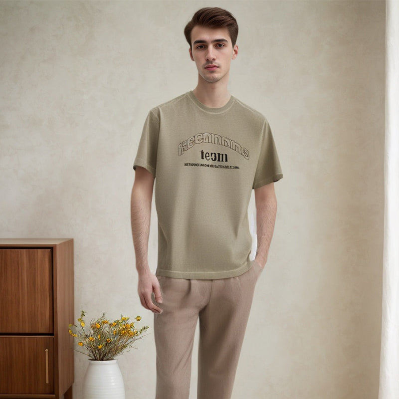 Men's T-shirt Printed Short-Sleeved T-shirt