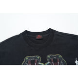 Lost Intricacy T-Shirt Medusa Snakehead Print Short Sleeve Wash