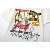 Travis Scott T-Shirt Travis Scott Utopia Graffiti Casual Print Short Sleeve