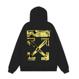Off OW White Hoodie Yellow Cross