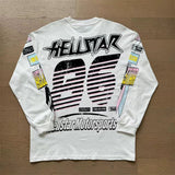 HS Long Sleeve T-Shirt Retro style high street trend