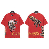 Godspeed men's short-sleeve t-shirt - washed print, hotfix rhinestone detail, streetwear style