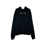 Off OW White Hoodie Black dissolving water droplets