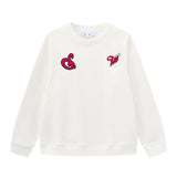 Off OW White Sweatshirt Hip Hop Characters