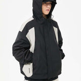 Unisex Sweatshirt Fall Contrast Color Shell Jacket