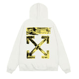 Off OW White Hoodie Yellow Cross