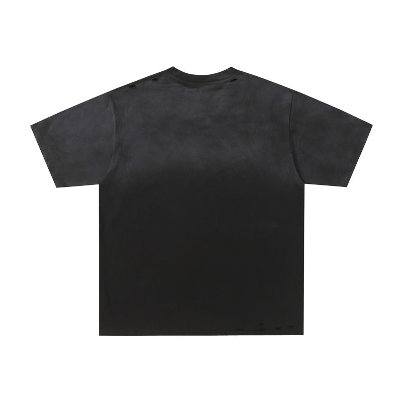 Men's t-shirt with rhinestone print, 100% cotton print