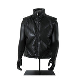 Unisex Down Jacket Vintage Cotton Jacket Leather Jacket Vest