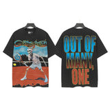 Godspeed men's short-sleeve t-shirt - washed print, hotfix rhinestone detail, streetwear style