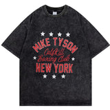Mike Tyson T-Shirt Vintage Character Print Loose T-Shirt