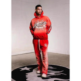 HS Sweatpants Stitching Sports Leisure Horn