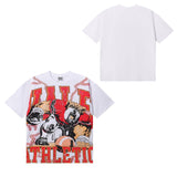 Vale hot diamond direct injection retro printed pure cotton t-shirt g