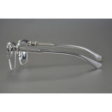 CHH Chrome Hearts Glasses square thick frame half frame myopia glasses frame