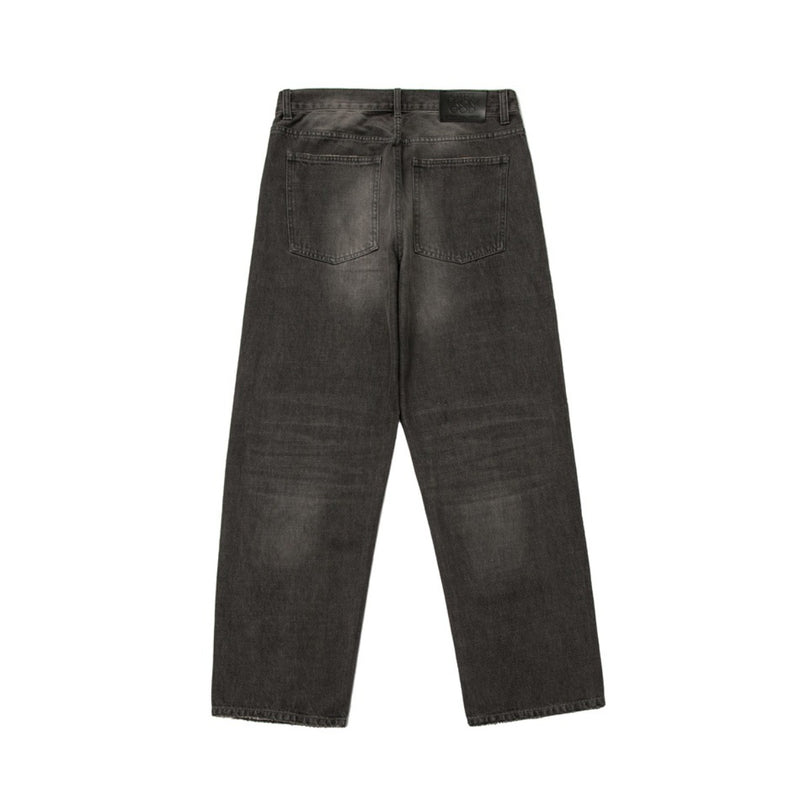 Unisex Jeans Vintage Loose Straight Black Jeans