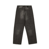 Unisex Jeans Vintage Loose Straight Black Jeans