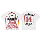 Men's t-shirt short sleeve hip hop printing g pure cotton printing hot diamond