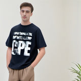 Men T Shirts Vintage Letter Print Short Sleeve