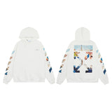 Off OW White Hoodie Monet oil paintings