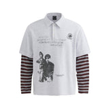 Unisex long-sleeved shirt men's autum lapel sweatshirts