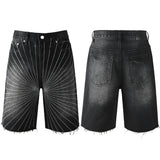 Purple Brand Denim Shorts rhinestone