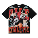 Vale hot diamond direct injection retro printed pure cotton t-shirt g