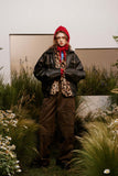 Unisex Jacket Autumn Distressed Pleated Leather Coat
