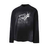 Unisex long-sleeved shirt autumretropure cotton