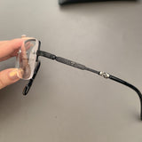 CHH Chrome Hearts Glasses Pure Titanium Square Frameless Business Myopia Glasses Frame