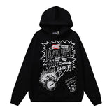 Hoodie Retro abstract print
