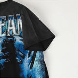 Vale forever t-shirt men's washed g pure cotton retro print