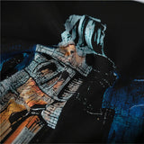 Vallt-shirt men's retro print g pure cotton style