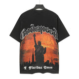 Godspeed men's youth t-shirt - short sleeve, washed print, 100% cotton, american retro style