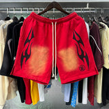 HS Shorts Retro abstract print